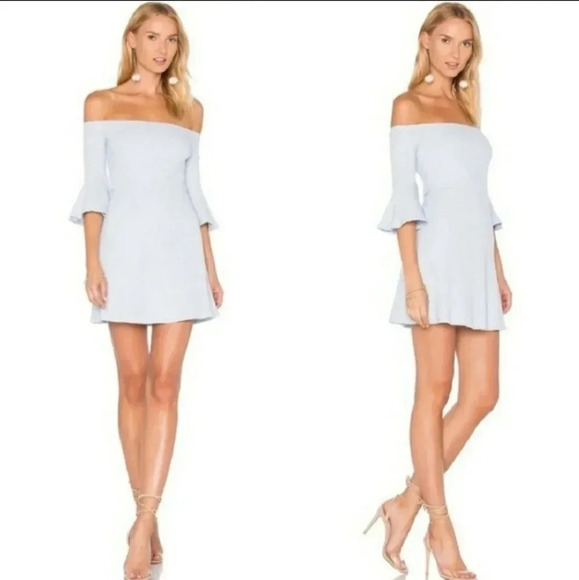 NEW NBD Seduire Mini Dress in Chambray Blue.Size S - Picture 1 of 11